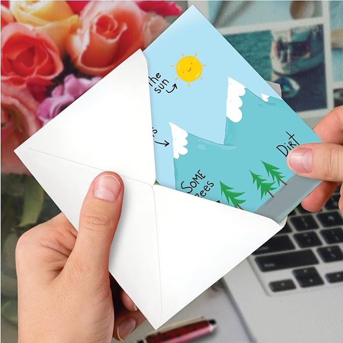 NobleWorks Funny Birthday Paper Card for Men and Women, with 5 x 7 Inch Envelope (1 Card) Old Things C10273BDG
