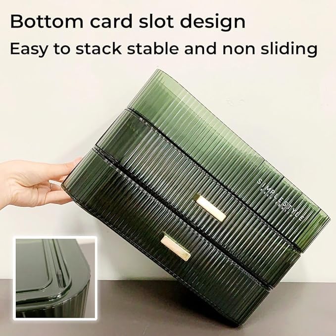 Makeup Organizer with Drawers Stackable Skincare Cosmetic Makeup organization for vanit Bathroom Desk Countertop