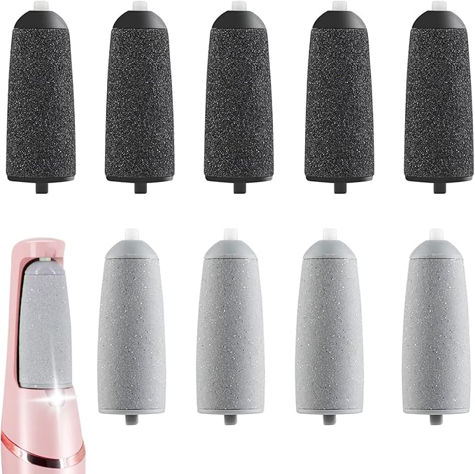 9 Pack Pedicures Replacement Heads, Electric Foot Callus Remover Roller Refills Include 5 Extra Coarse & 4 Regular Coarse Heads Compatible with ZABOUL/haootadiy (9 Pack 01)