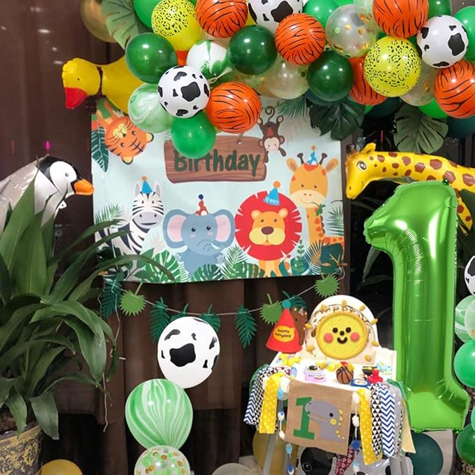 TONIFUL 40 Inch Large Green Numbers Balloons 0-9, Number 6 Digital 6 Helium Foil Mylar Big Number Balloons for 2026 Graduation New Year Eve Birthday Party Anniversary Supplies Decoration