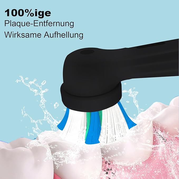 10 Pack Replacement Heads Compatible with Oral B IO 2/3/4/5/6/7/8/9/10/Deep Clean Series Electric Toothbrush, Brush Heads Refill Compatible with Oral B IO for Teeth and Gums Care (Black/White)