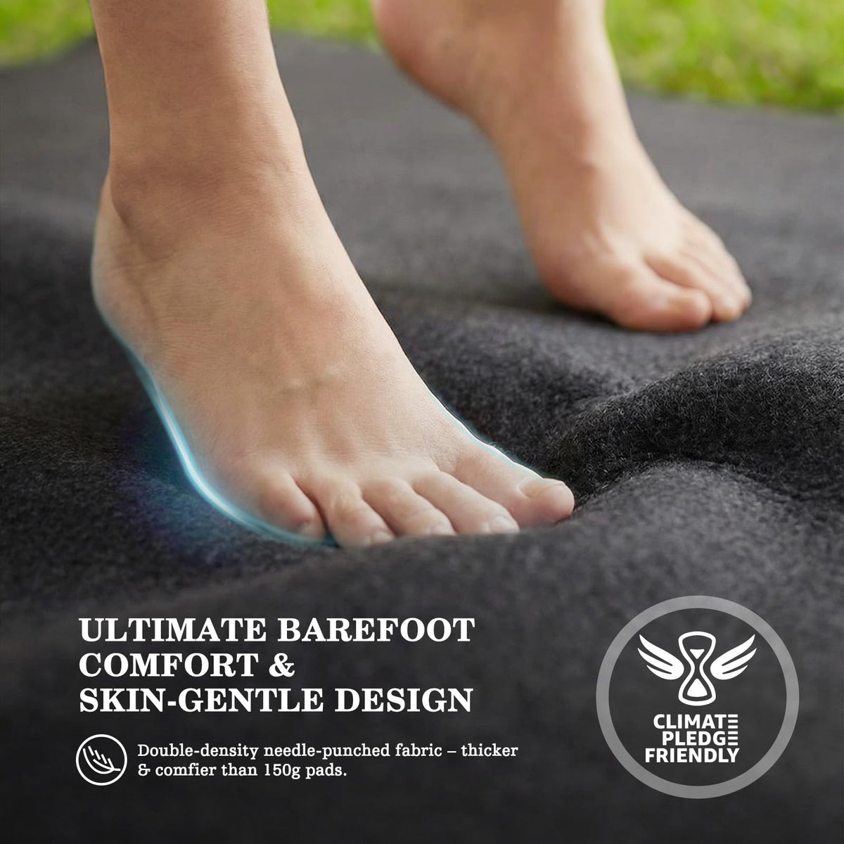 UIRWAY 24FT Round Pool Liner Pad Above Ground, [2026 New 300G/M² Thicker Heavy Duty] 24 ft Under Pool Padding, Black Pool Mats for Pool Bottom, Full Coverage Underlayment Pad Weed Barrier Protection