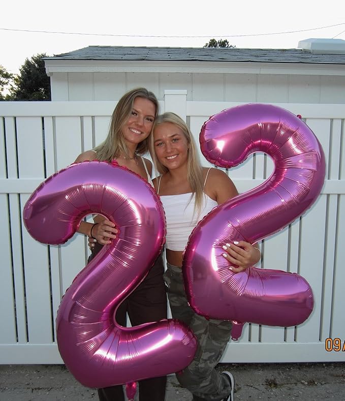 Pink Number 3 Balloon 40 Inch, 3 Balloon Number, 3rd Birthday Decorations, Pink Party Supplies for Boys Girls