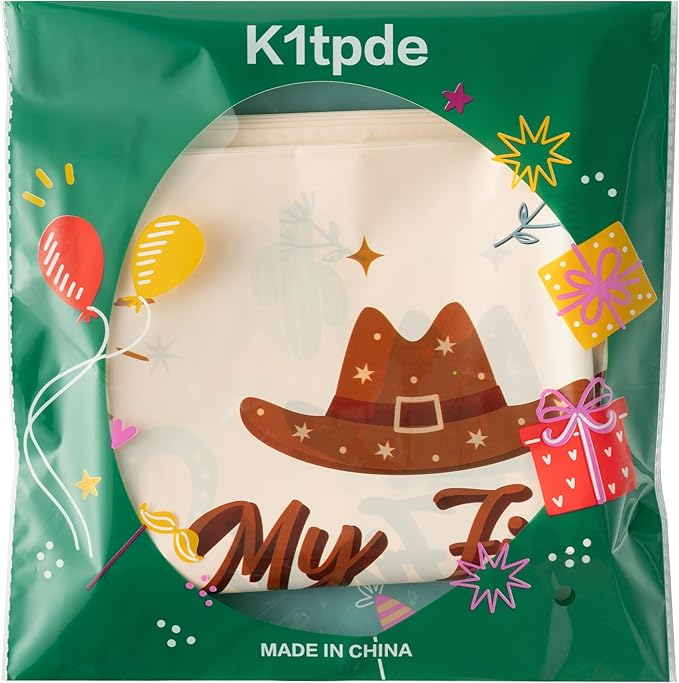 K1tpde 3PCS My First Redeo Birthday Party Tablecloths Western Theme Cowboy Table Covers for Kids Blue Cowboy 1st Plastic Table Cloth for Boy Redeo Themed Party Decoration Supplies