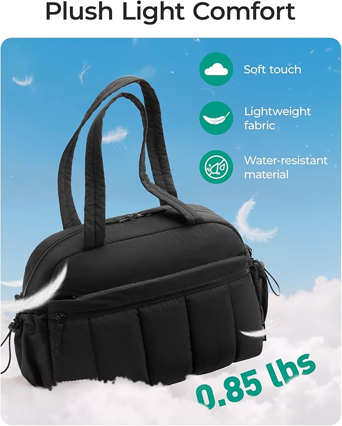 BAGSMART Gym Bag for Women, Duffle Bag for Travel with Wet Pocket, Lightweight Carry on Weekender Duffel, Water Resistant