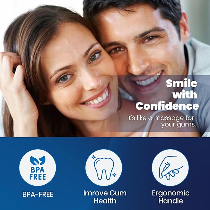 Extra Soft Toothbrushes for Adults, Ultra Soft Toothbrushes with Covers, 10000 Micro Nano Bristles, for Sensitive Teeth, Gum Recession and Elderly, Travel (Wide Head, 6 Count)