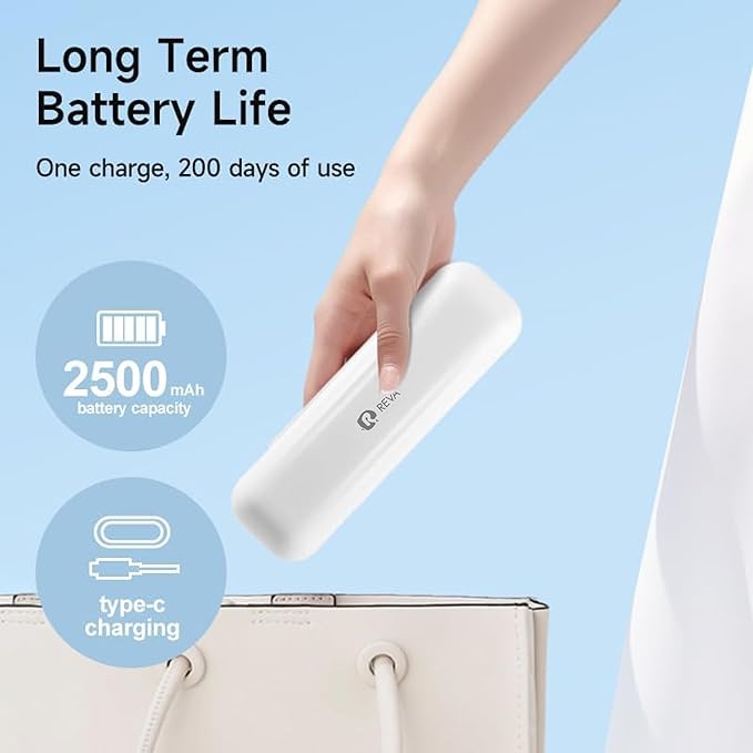 V3 Sonic Electric Toothbrush for Adults - Dual Display, 5 Cleaning Modes, Up to 200 Days Battery on a Single Charge, 4 Brush Heads & IPX7 Waterproof Design