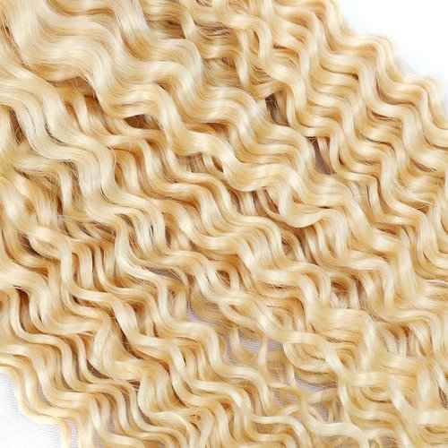 Condescension Human Hair Bundles 20 22 24 Inch Blonde 613 Jerry Curly Bundles Human Hair Unprocessed Brazilian Virgin Quick Weave Hair for Black Women