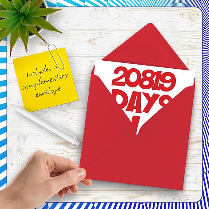 57th Birthday Card for Men Women Him Her - 20819 Days Old - Funny Fifty-Seven Fifty-Seventh Happy Birthday Card for Brother Sister Son Daughter Mom Dad, 5.7 x 5.7 Inch Humor Joke Greeting Cards