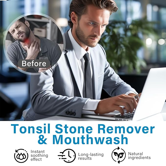 Tonsil Stone Mouthwash, Tonsil Stone Remover, 3 Count