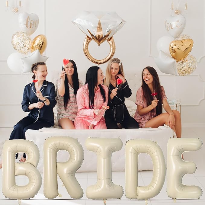 Cream D Letter Balloons,40 Inch Letter D Balloon Beige,Helium Custom Letter Balloon for Birthday Anniversary Party Decorations