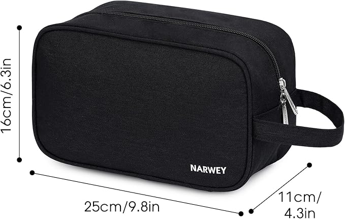 Narwey Travel Toiletry Bag for Women Traveling Dopp Kit Men Travel Bag for Toiletries Cosmetic Bag Makeup Bag Medicine Bag for Traveling