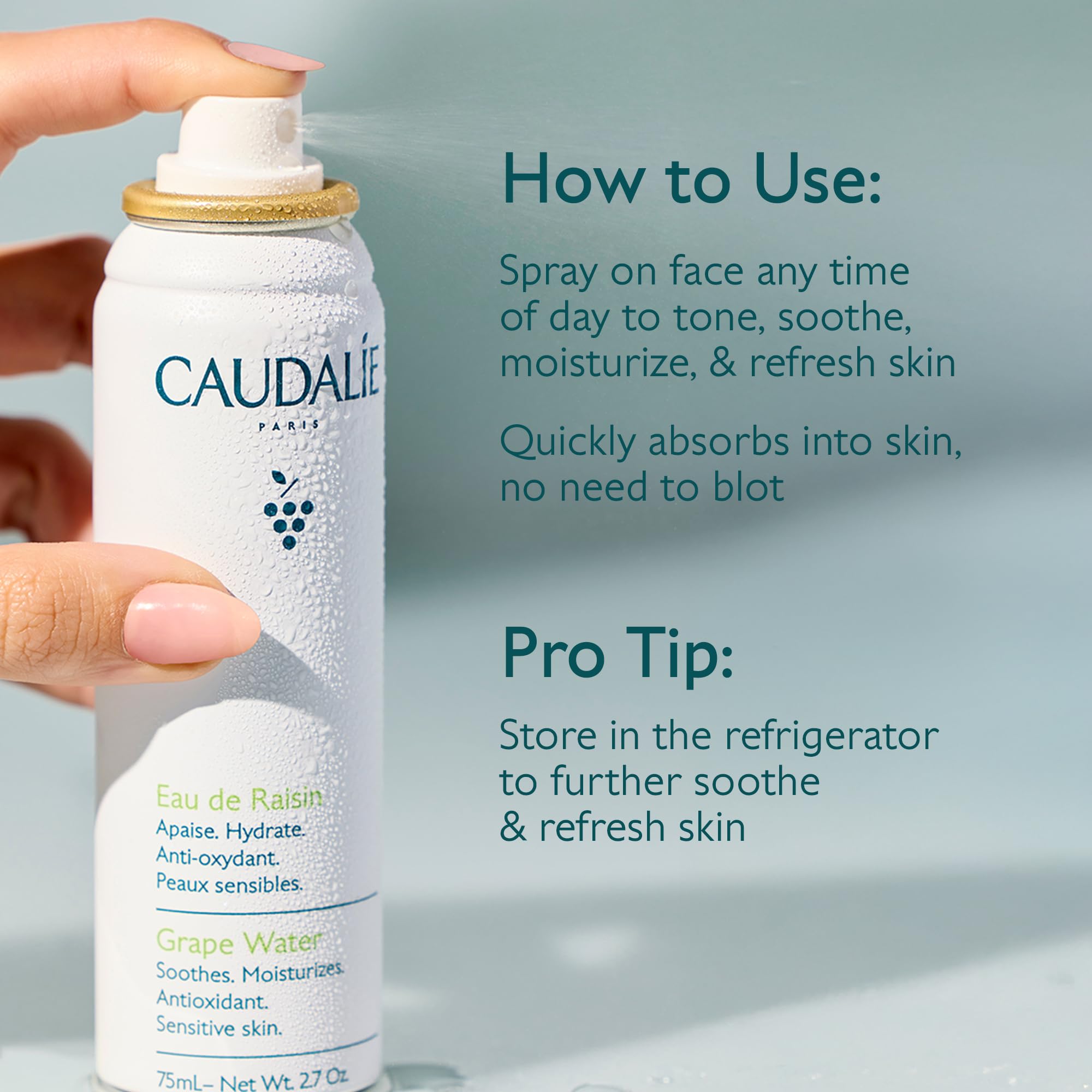 Caudalie Grape Water Moisturizing Face Mist - 75 mL