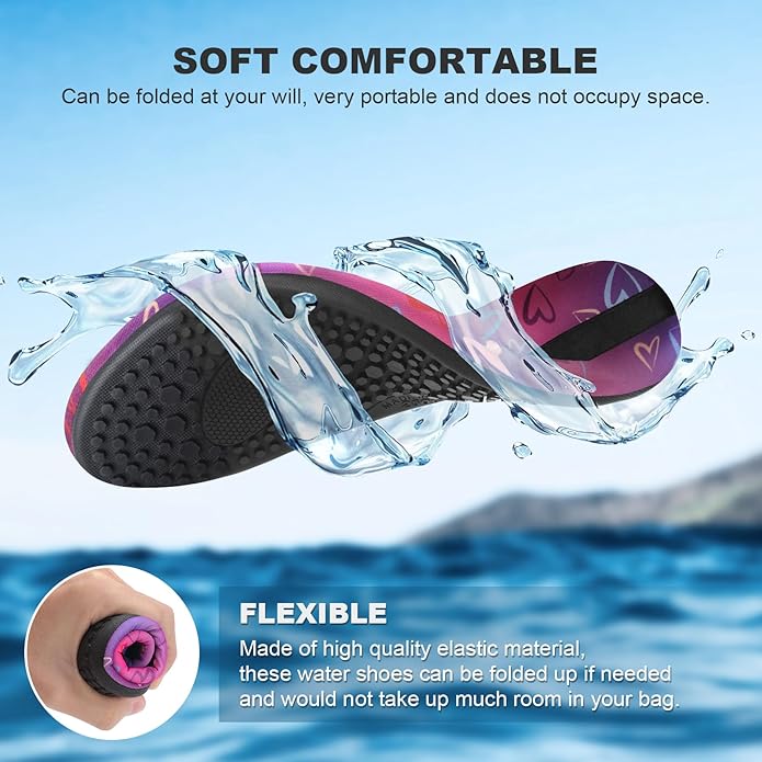 Water Shoes for Women Men Quick-Dry Aqua Socks Swim Beach Barefoot Yoga Exercise Wear Sport Accessories Pool Camping Must Haves Adult Youth Size