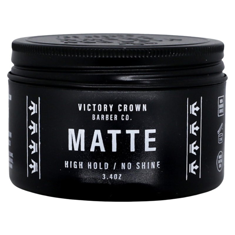 Victory Crown Matte Pomade High Hold & No Shine Hair Styling Wax for Natural & Sophisticated Looks, 3.4 Oz