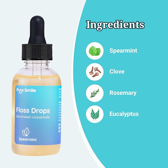 Complete Oral Kit - Dental Care Treatment | Water Flosser + Floss Drop Serum + Replacement Tips