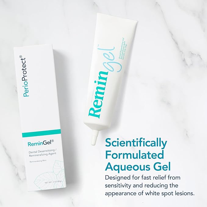 ReminGel Hydroxyapatite Tooth Remineralization Gel - Strengthen Enamel, Repair Teeth & Reduce Sensitivity - Fluoride-Free Remineralizing Treatment for Tooth Decay Prevention