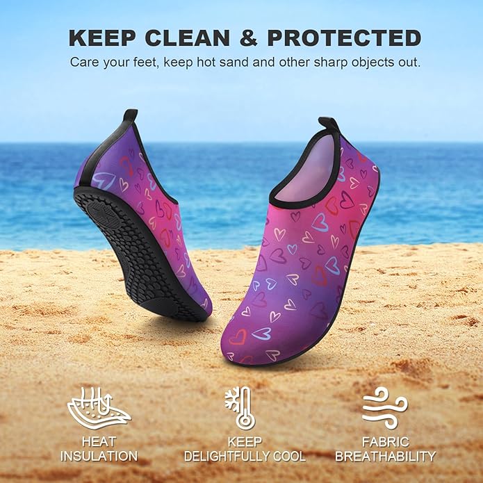Water Shoes for Women Men Quick-Dry Aqua Socks Swim Beach Barefoot Yoga Exercise Wear Sport Accessories Pool Camping Must Haves Adult Youth Size