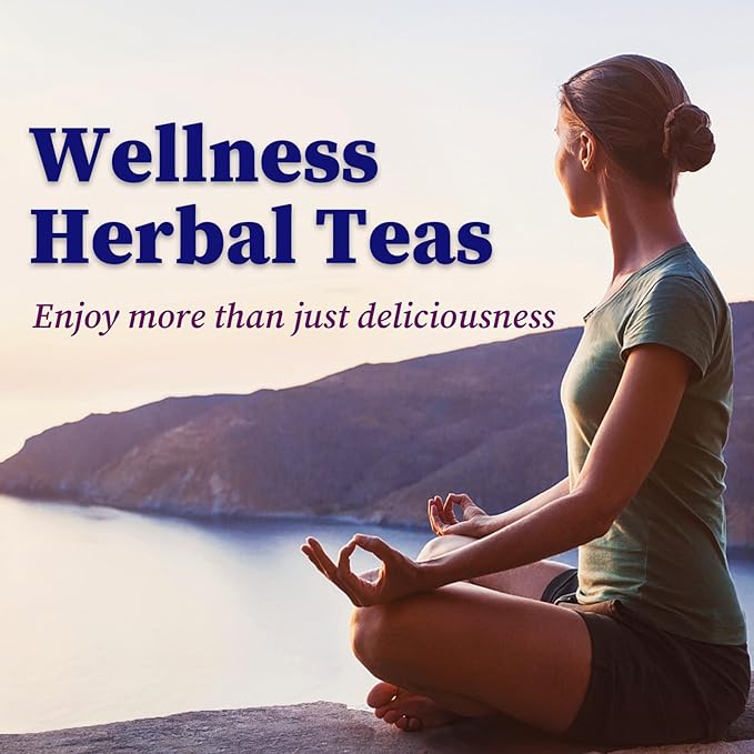 FullChea - Blueberry Tea Bags, 50 Teabags - Premium Blueberry Blend Herbal Tea - Harmonious Mix of Blueberries, Hibiscus, Raisins, Mint Leaves - Rich in Natural Goodness, Delightful Taste