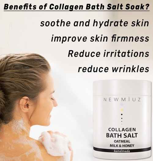 Collagen Spa Bath Gift Set - Pack of 3 Turmeric Arnica Orange Magensium Epsom Salt Milk Bath
