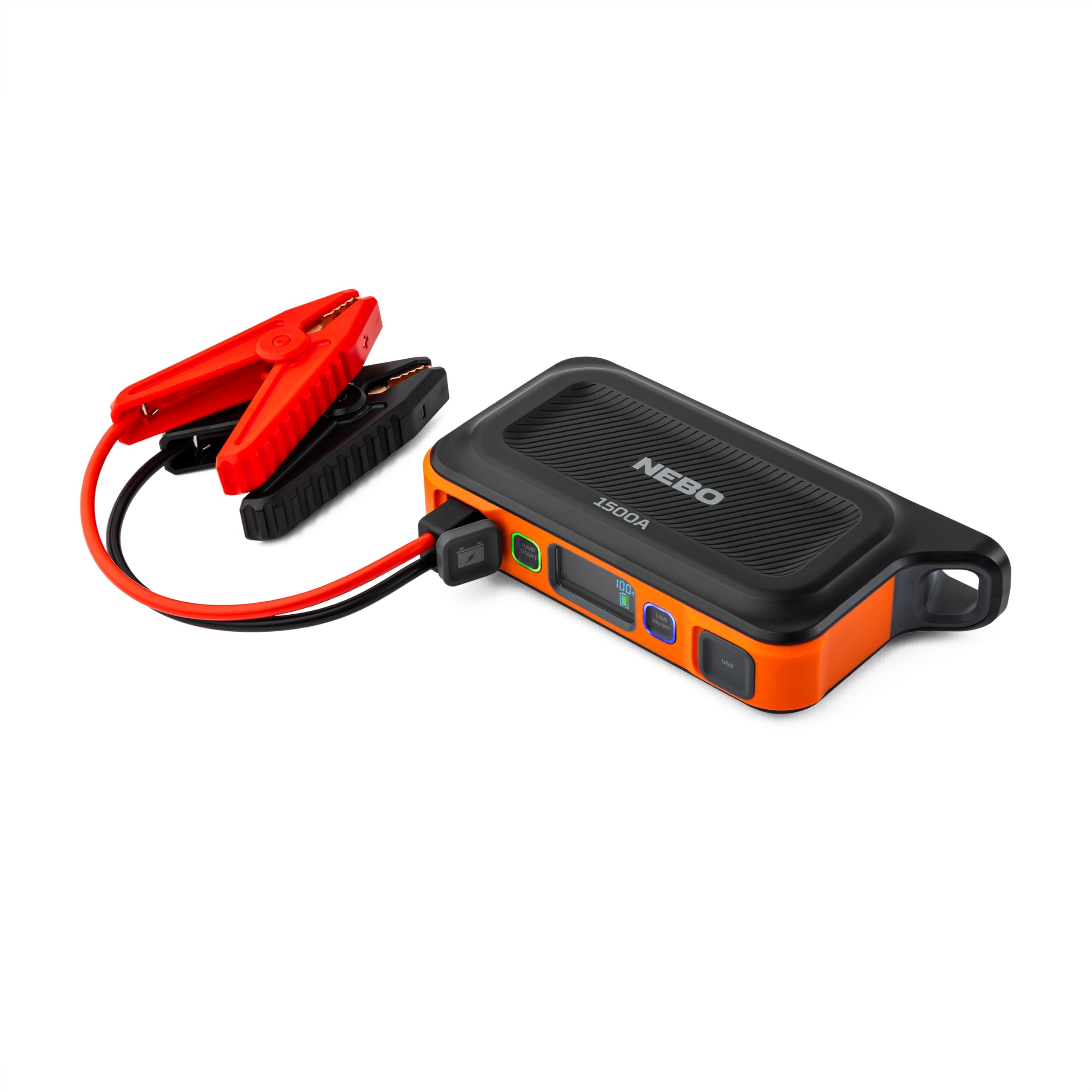 NEBO 1500A Portable Car Battery Jump Starter | 29.9Wh Power Supply Jump Box Restarts 12V Trucks & SUVs, 30 Battery Boosts from 1