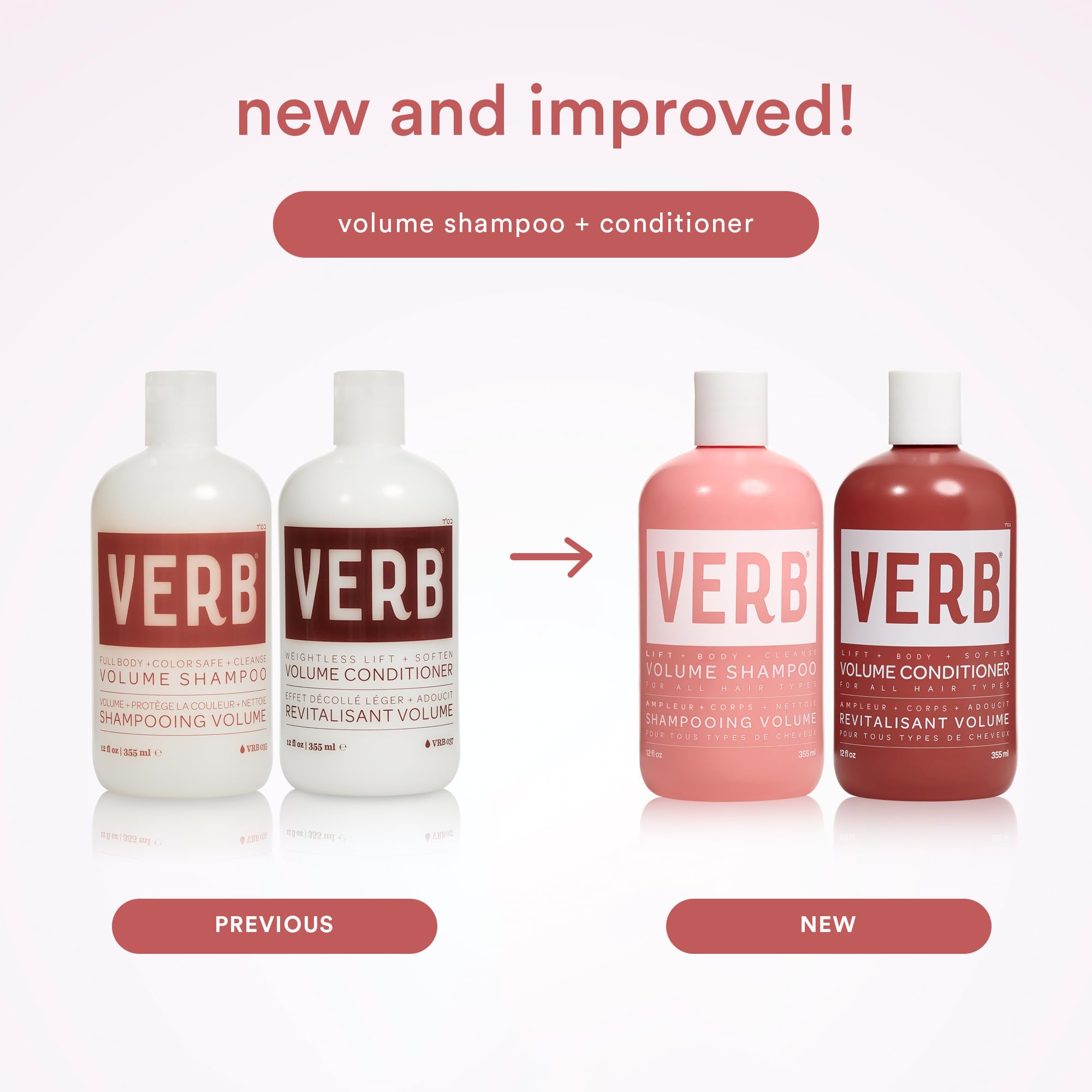 VERB Volume Conditioner 32 fl oz | Detangle + Weightless Lift for Flat Hair