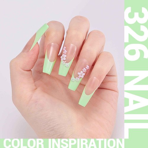 MelodySusie Professional Nail Drill 30000RPM with 0.5 fl oz Thick Green Gel Nail Polish-326