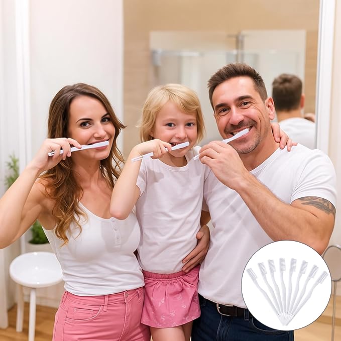 200 Pack Individually Wrapped Toothbrushes, Disposable Toothbrushes Bulk Soft Bristle Tooth Brush Single Use Toothbrush Bulk White Toothbrush for Adult Home Hotel Guest Camp Travel