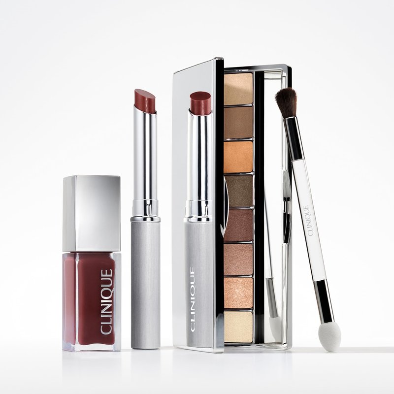 Clinique All About Shadow Eye Shadow Palette, 8 Silky + Buildable Shades | Safe For Sensitive Eyes, A Nude Honey Mood