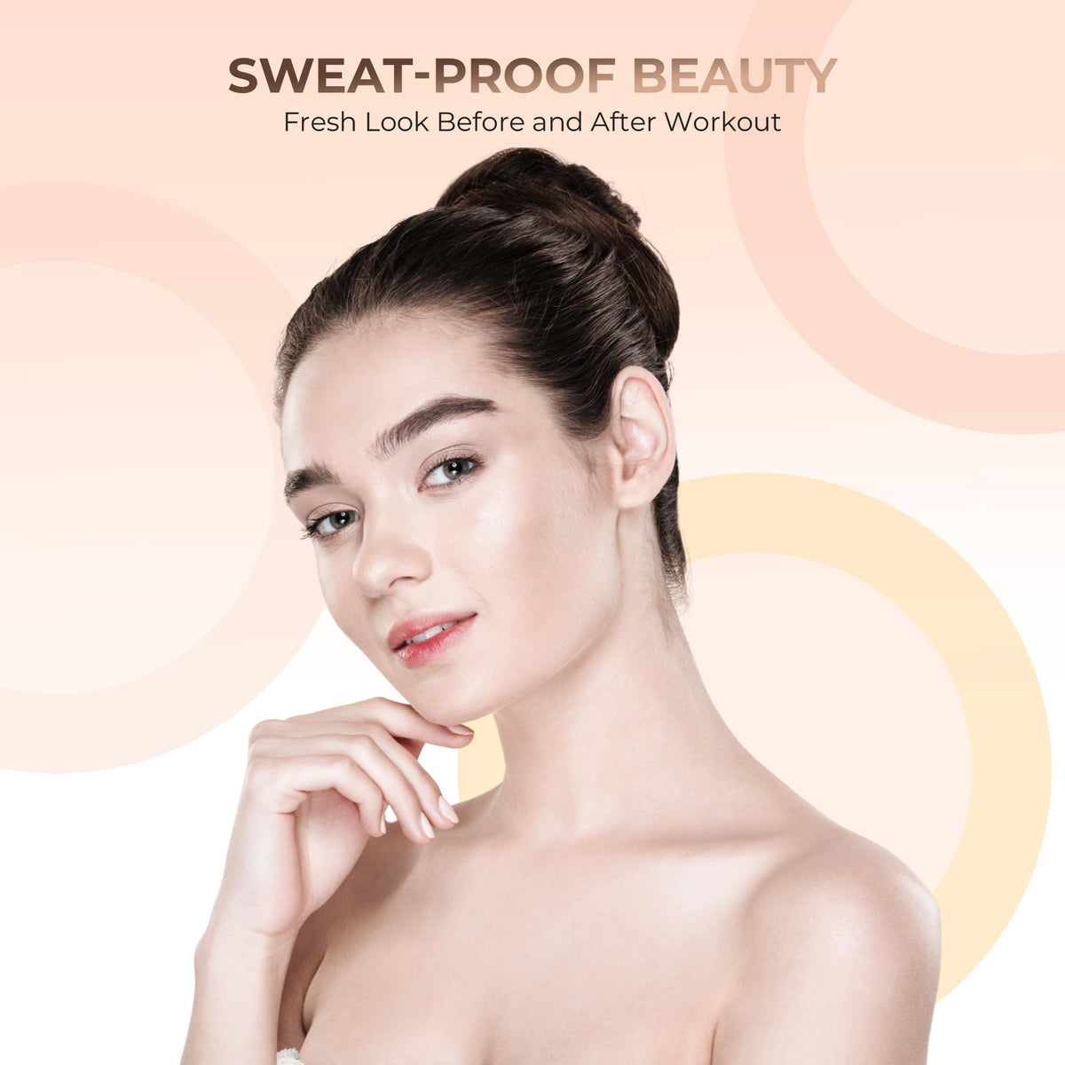 4pc Full Size Kit (Warm Shade) Mineral Makeup Matte Translucent Loose Foundation + Kabuki Brush + Concealer + Finishing Setting Powder + Bare Face Full Coverage SPF 30 All Skin Types Waterproof