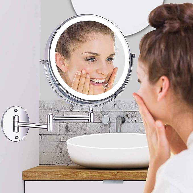 LED Bulbs 3 Pack Makeup Mirror Bulb Replacement for Cosmetic Vanity Makeup Mirror with Single Double Sided Lighted Magnification, Equivalent to 35W Incandescent Bulb 350LM AC120V (Warm White 3000K)