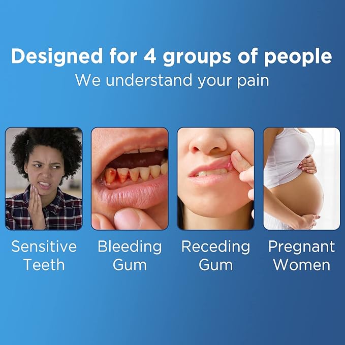 Extra Soft Toothbrushes for Adults, with 10000 Micro Nano Bristles, for Sensitive Teeth and Gum Recession (Compact Head, 6 Count)