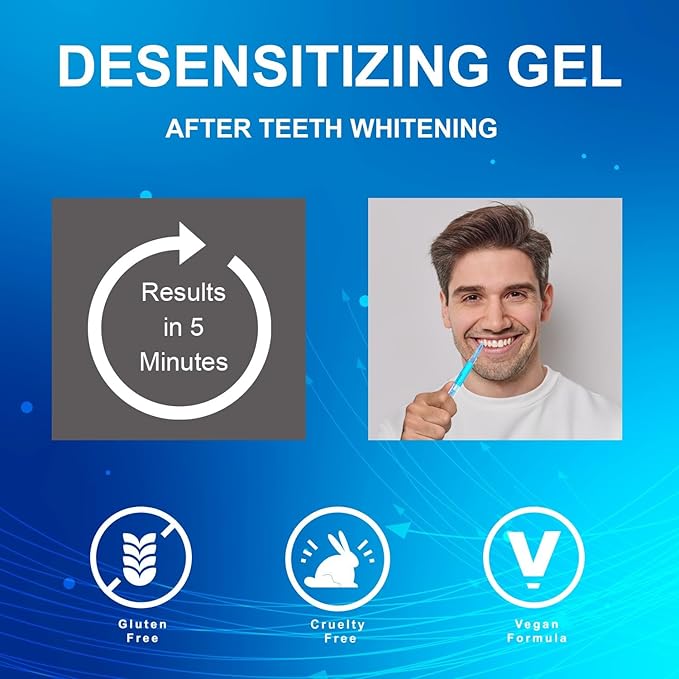 MySmile Remineralization Gel, Remineralizing Gel for Reduce Teeth Sensitivity After Teeth Whitening, Teeth Desensitizing Gel, Strengthen Tooth Enamel, Great for Sensitivity Treatment, 3ML*3PCS