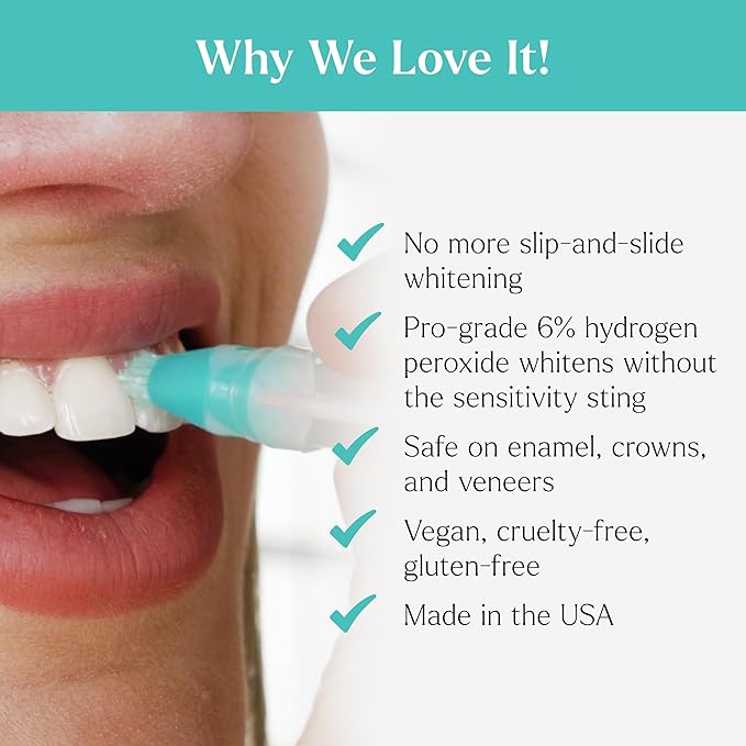GLO Science Teeth Whitening Gel Pods – Safe, Effective Tooth Whitener with Silicon Brush, 6% Hydrogen Peroxide – Fastest Way to Whiter Teeth, Sensitivity Free – 5-Pack of Mint + 5-Pack of Gingermint