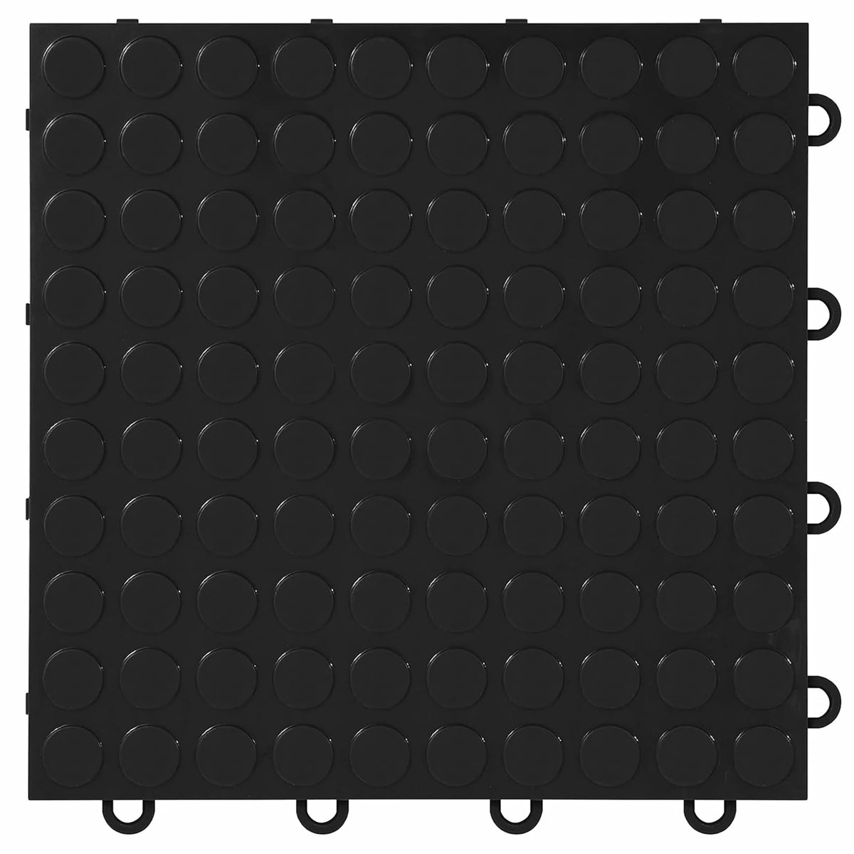 Nitro Tiles by FlooringInc 12 x 12 Interlocking Garage Floor Tiles, Coin Pattern Heavy Duty Polypropylene Flooring, Modular Snap