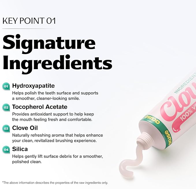 Fluoride Free Vegan Whitening Toothpaste – Hydrogen Peroxide Stain Removal, Hydroxyapatite Enamel Support, Gentle Daily Whitening, SLS-Free, Lemon Mint Freshness, 3.52oz / 100g