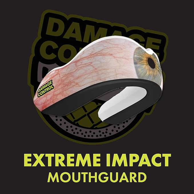 DAMAGE CONTROL Extreme Impact Mouth Guard – Sports Mouthguard for Boxing, MMA, BJJ, Hockey, Rugby, Lacrosse, & More – Mouthpiece for Teeth & Jaw Protection, for Youth & Adults (Adult, ICU)
