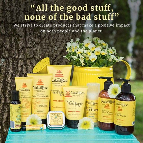 The Naked Bee 2.5oz Vitamin C Facial Moisturizer SPF 30 + Lavender & Beeswax Absolute Hand and Body Lotion 6.7oz + Vitamin C Face & Body Moisturizing Sunscreen SPF 30