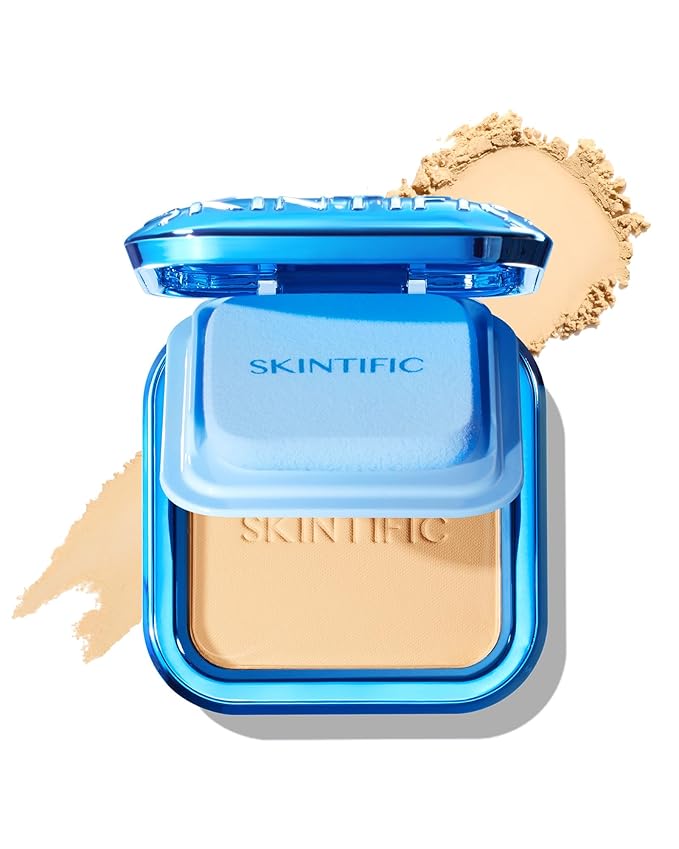 Ultra Cover Powder Foundation, Full Coverage Matte Finish, One-Swipe Flawless Pressed Powder with Oil Control, Lightweight & Long-Lasting, Pore-Blurring for Oily Skin (02 Ivory)