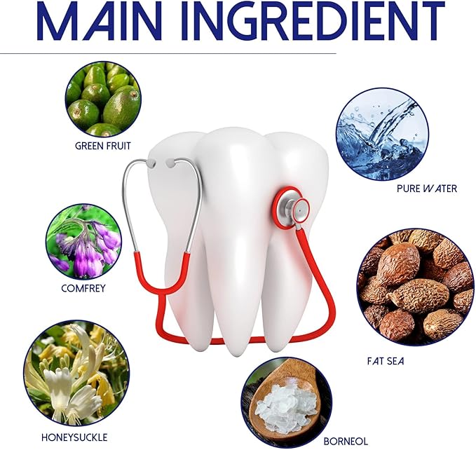 Tooth Pain Relief for Adults Spray,Treatment Tooth Ache Nerve Pain Medicine,Quicklynumbs Nerve Wisdom Tooth Inflammation,Red and Swollen Gums, and Other Types of Dental（1Pcs）