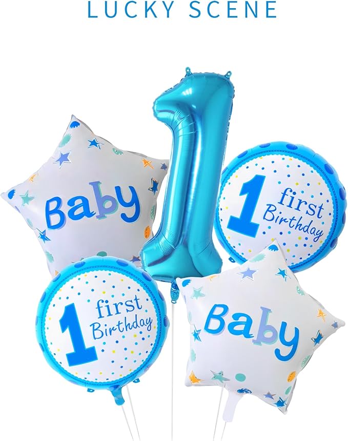 40 Inch Blue Number Balloons, Helium Mylar Foil Number Balloons for Birthdays, Number 1 Balloon for Party Wedding Bachelorette Birthday Bridal Shower Graduation Anniversary Celebration Party