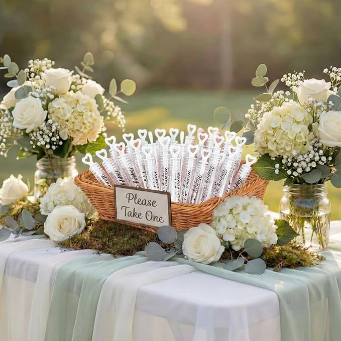 50 Packs Happy Engagement Bubbles Wedding Proposal Table Decorations Heart Bridal Shower Favors Guests Gifts for Engagement Party Supplies (Black)