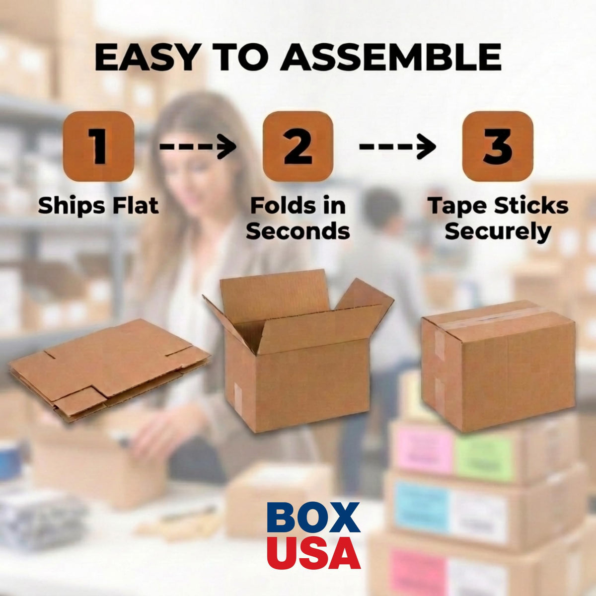 BOX USA Moving Boxes Medium 18"L x 14"W x 12"H 20-Pack - Corrugated Cardboard Box for Shipping, Mailing, Packing, Packaging and Storage 18x14x12