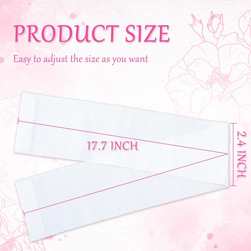FYSUIMU 250 Pcs Disposable Spa Facial Headbands with Convenient Closure White Stretch Makeup Soft Skin Care Hairband for Women Salons