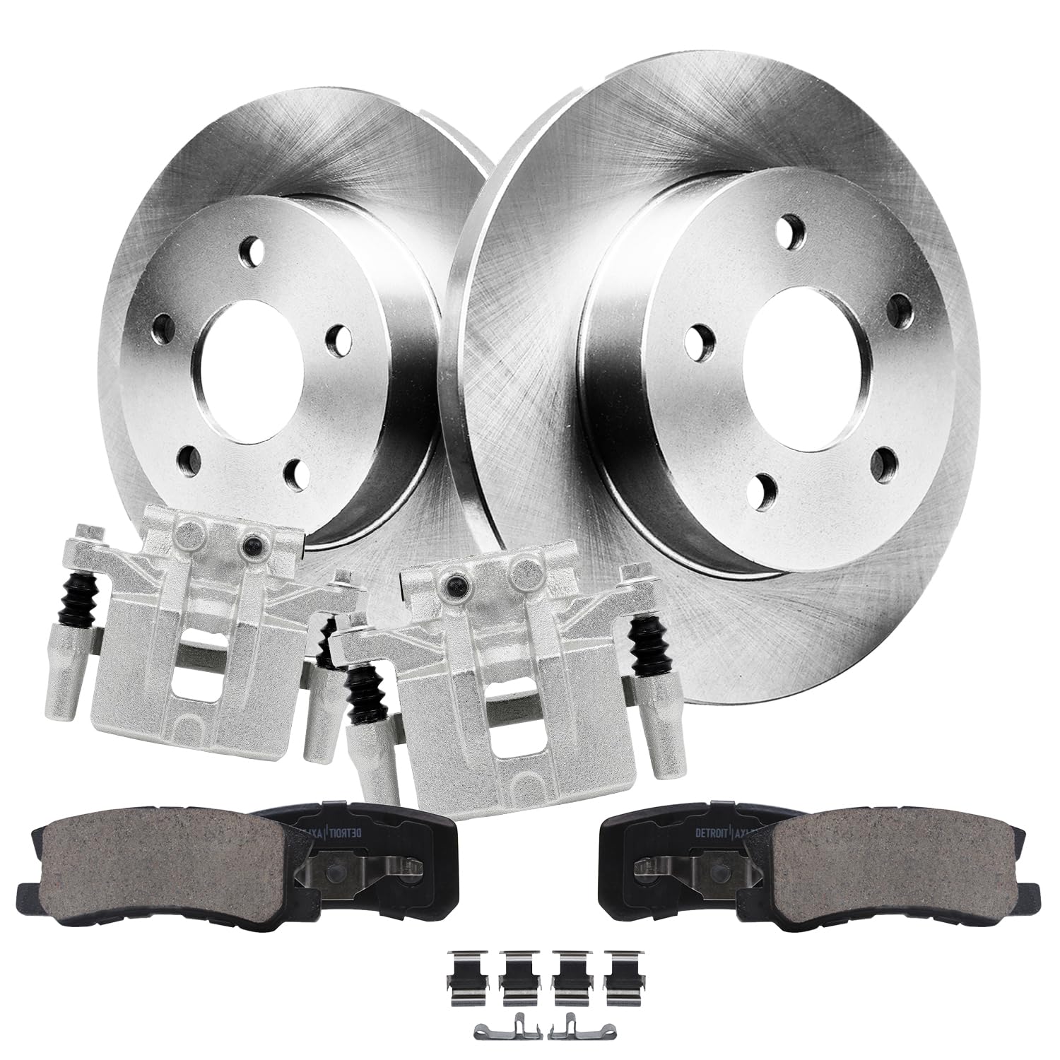 Detroit Axle - Rear Brake Kit for Chrysler 200 Sebring Dodge Compass Caliber Mitsubishi Lancer Outlander Sport RVR Disc Brake Ro