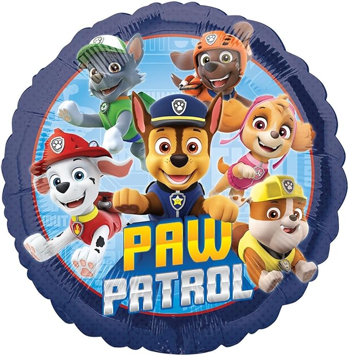 Anagram Paw Pups on Patrol 4th Birthday Party Supplies Chase 13pc Balloon Bouquet Decorations