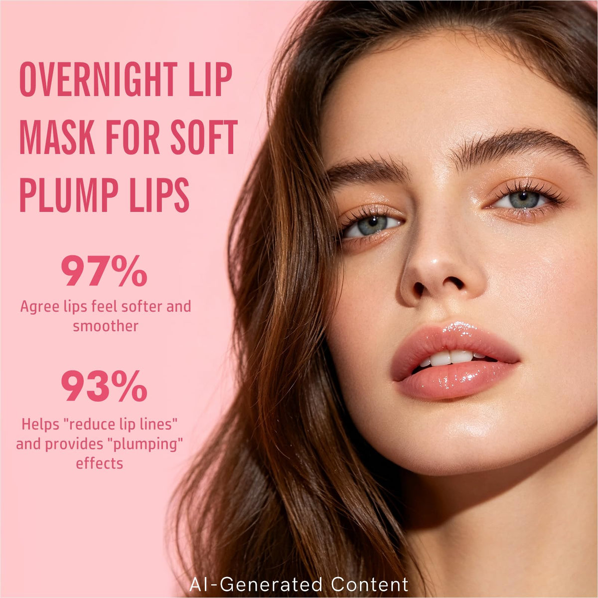 KIMUSE Lip Mask Set, 4PCS Lip Sleeping Mask Overnight Treatment Lip Care Products, Moisturize & Nourish, Flaky, Cracked Dry Lips, Intense Hydration with Shea Butter (SET)