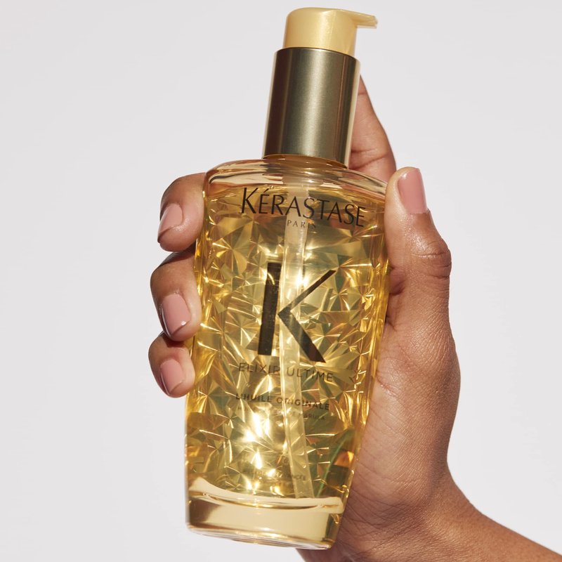 KERASTASE Elixir Ultime L'Huile Original Hair Oil | Hydrating Oil Serum to Smooth Frizz and Add Shine | Nourishes With Argan Oil, Camellia Oil & Marula Oil | For All Hair Types
