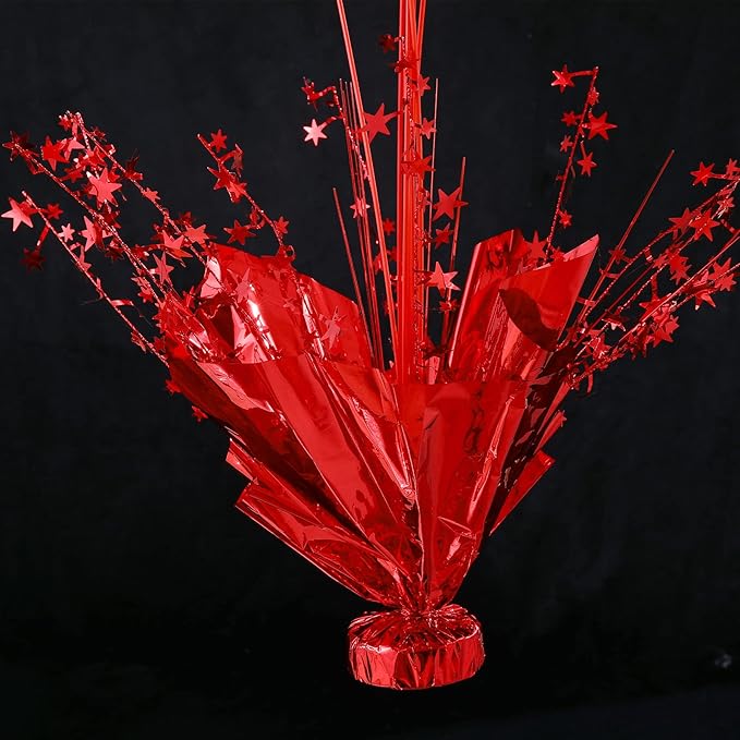 4 Set Red Balloon Centerpieces for Tables Red Balloons Stand Kit for Birthday Party Baby Shower Valentine's Day Wedding Prom Cake Graduation Retirement Table Top Decorations