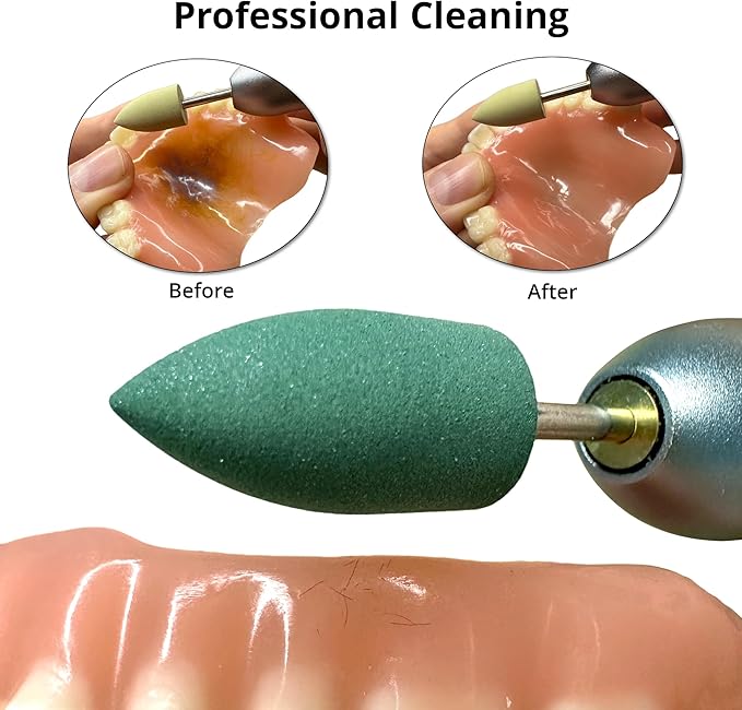 USB Cleaning and Polishing Tool – Helps Remove Surface Stains and Refine Edges for a Comfortable Fit – Portable Mini Polisher with Complete Polishing Head Set & Step-by-Step Instructions – Gift